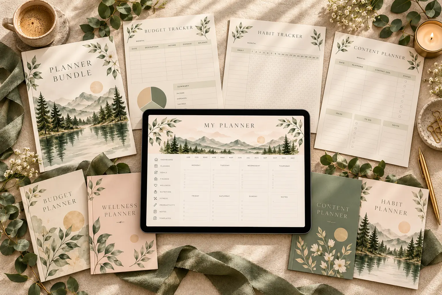 Coordinated bundles styled product display